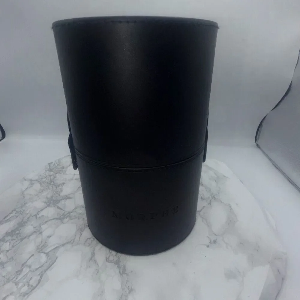 MORPHE Black Leather Cylindrical Brush Case